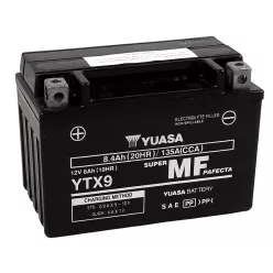 Baterie moto Yuasa YTX9 activată din fabrică, 12V 8Ah