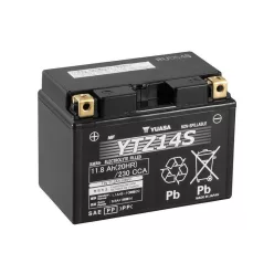 Baterie moto Yuasa YTZ14S activată din fabrică, 12V 11,2Ah