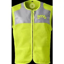 Vestă moto GMS Light 2 Mesh galben neon