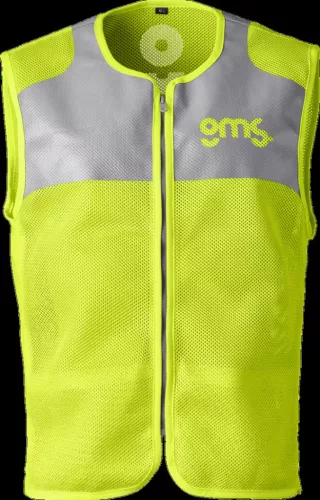 Vestă moto GMS Light 2 Mesh galben neon