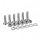 Kit suruburi prindere foaie spate MOTION STUFF M8/34mm (6buc/set)